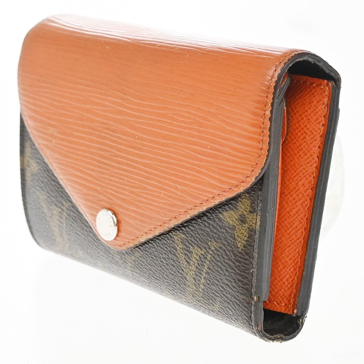LOUIS VUITTON Marie Compact Wallet Monogram Leather Orange Brown M60495 04KP385