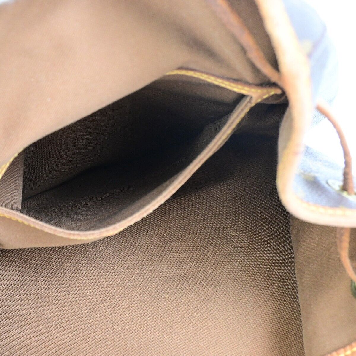 LOUIS VUITTON Montsouris GM Backpack Bag Monogram Leather Brown M51135 71FB219