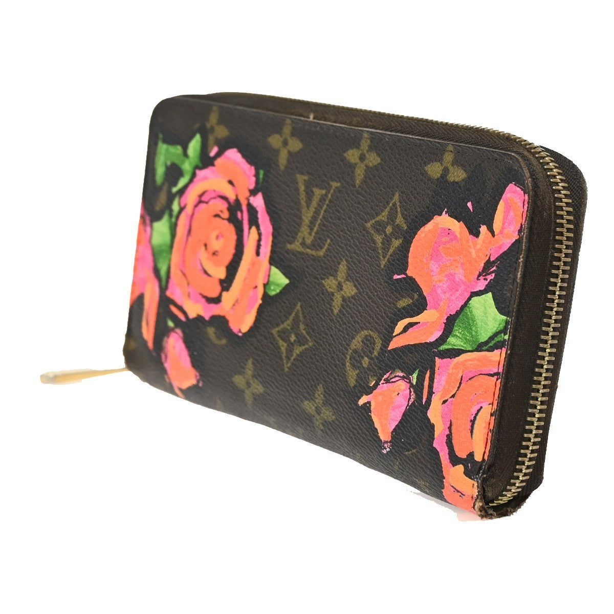 LOUIS VUITTON Stephen Sprouse Zippy Wallet Monogram Roses Brown M93759 84RL586
