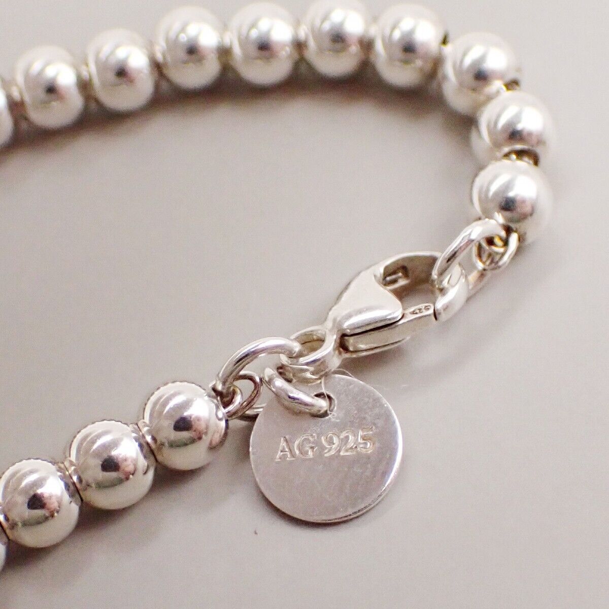 Tiffany & Co. Please Return To Ball Chain Heart Bracelet Silver 925 PK 68YG835