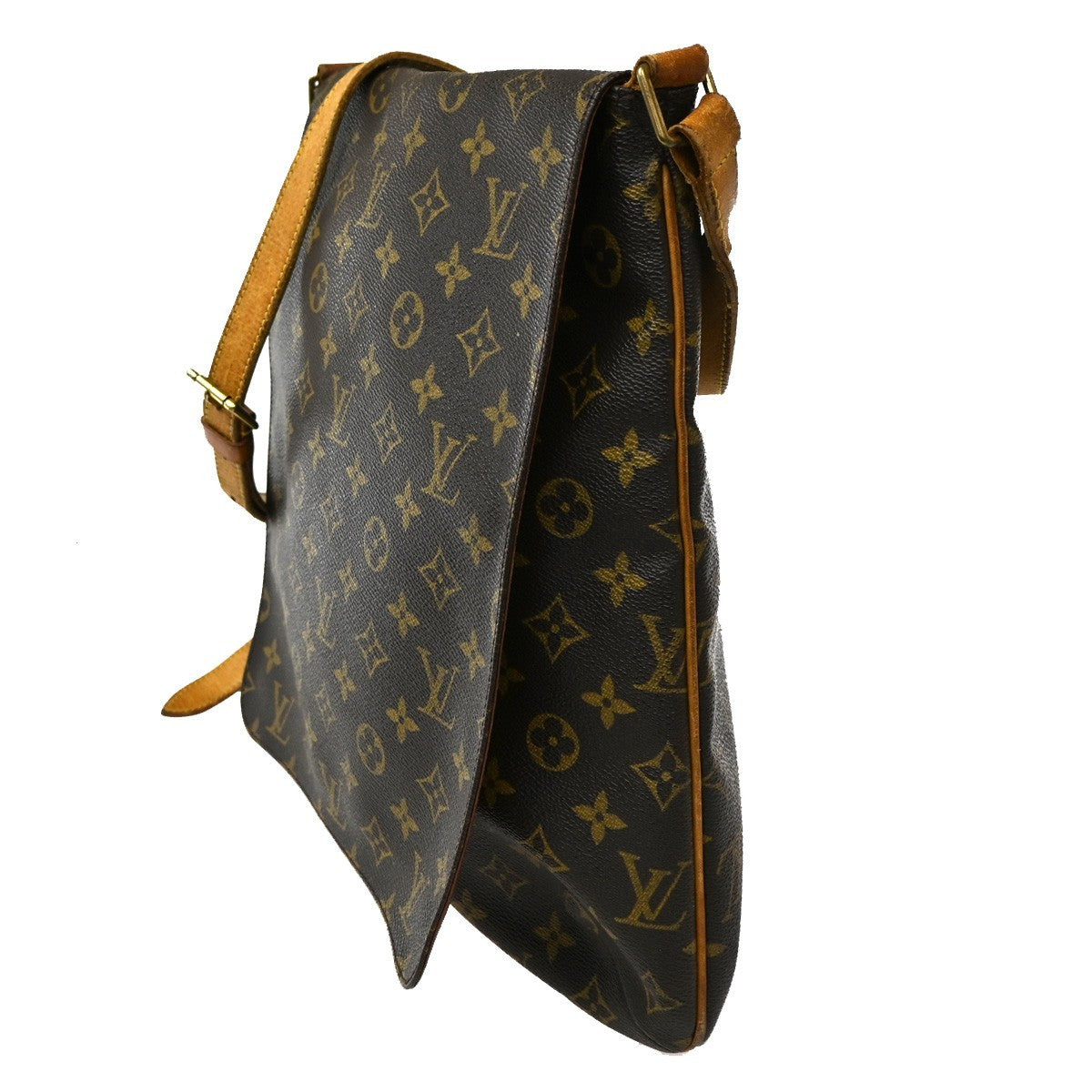 LOUIS VUITTON Musette Shoulder Bag Monogram Leather Brown France M51256 39CA624