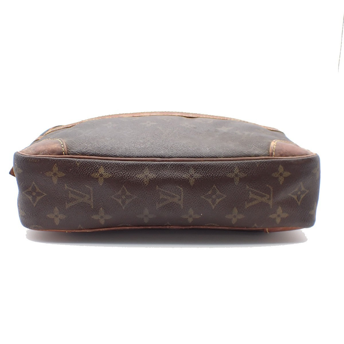 LOUIS VUITTON Compiegne 28 Clutch Hand Bag Monogram Leather Brown M51845 08KC322
