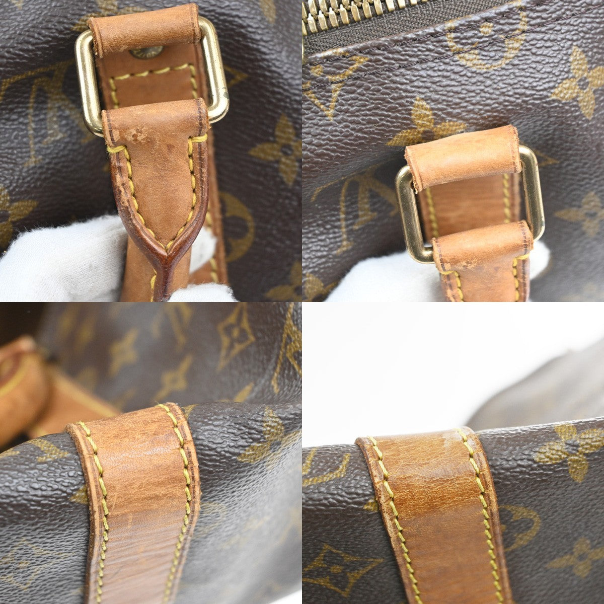 LOUIS VUITTON Keepall 50 Travel Hand Bag Monogram Leather Brown M41426 84MA513