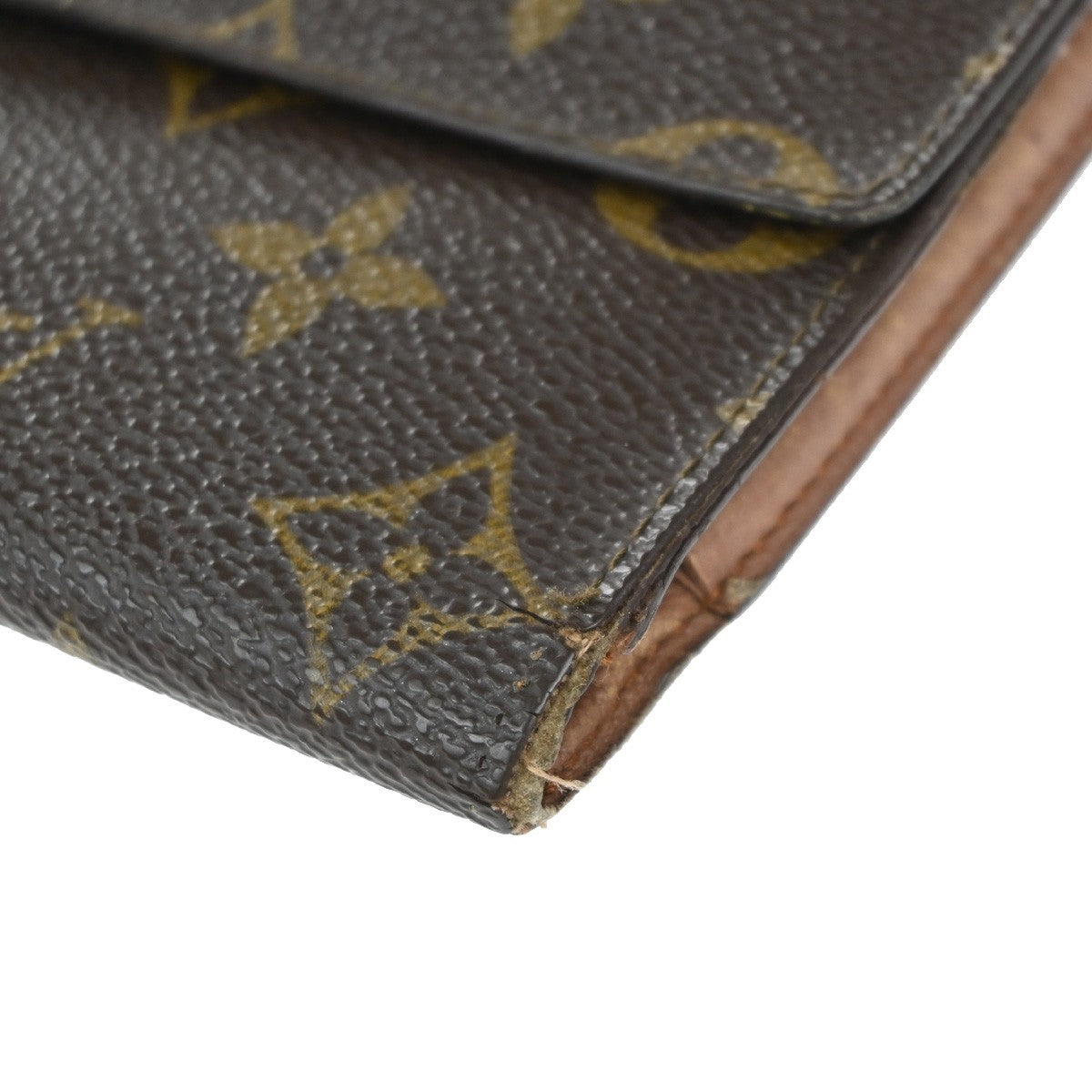 LOUIS VUITTON LV 3 Set Wallet Coin Card Case Monogram Multi Brown White 60KP578