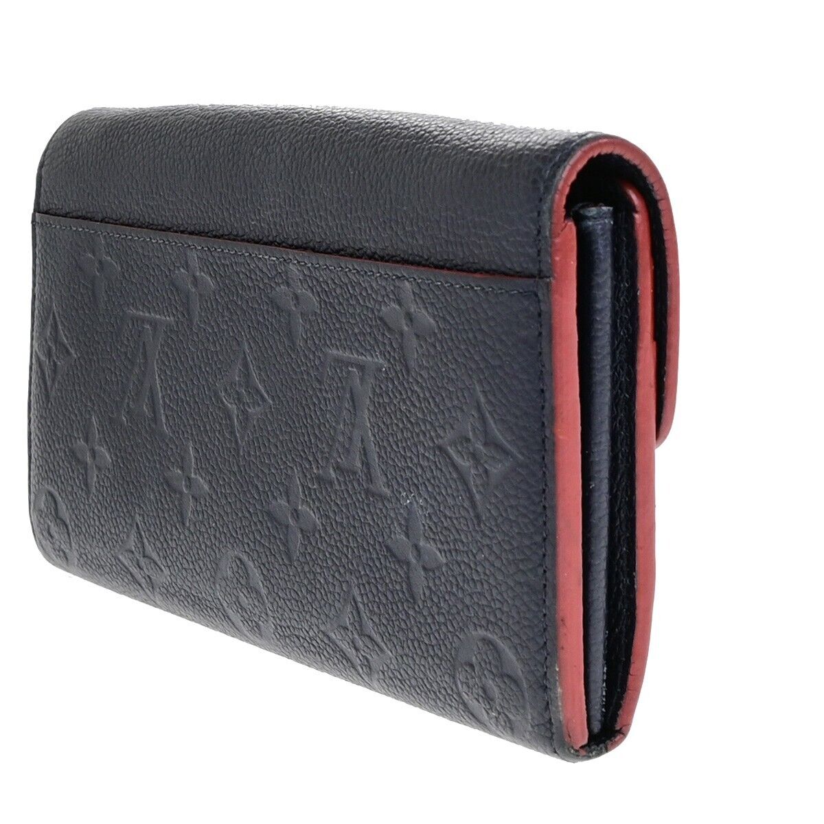 LOUIS VUITTON Portefeuille Sarah Wallet Monogram Empreinte Blue M62125 31EB752