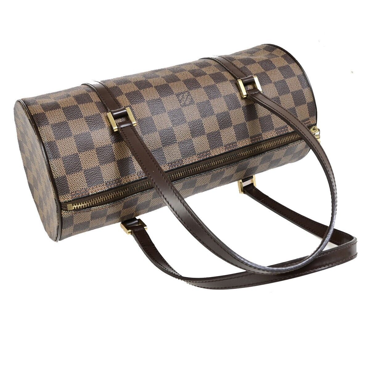 LOUIS VUITTON Papillon GM Hand Bag Damier Ebene Leather Brown N51303 72FA971