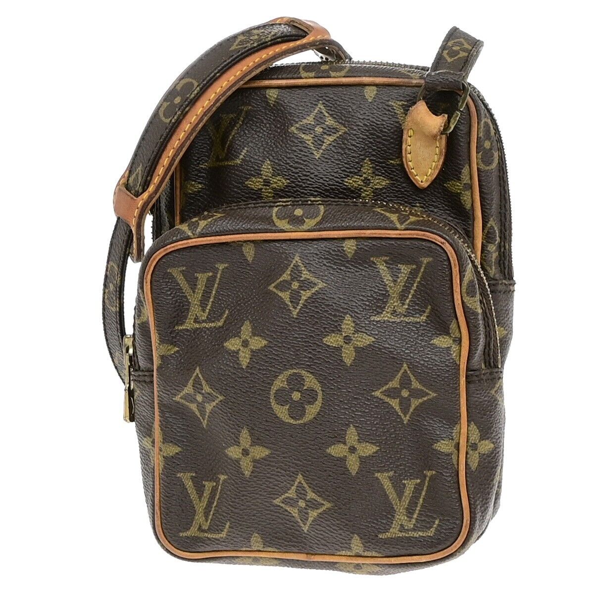 LOUIS VUITTON Mini Amazon Shoulder Bag Monogram Leather Brown M45238 85ED866