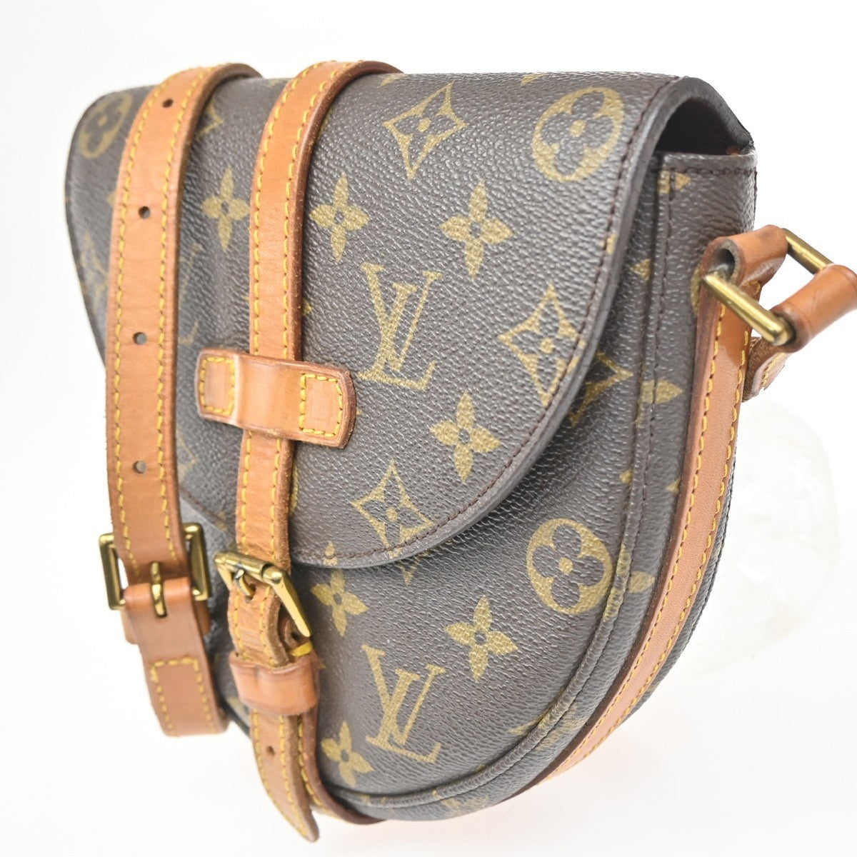 LOUIS VUITTON Chantilly PM Shoulder Bag Monogram Leather Brown M51234 80CA593