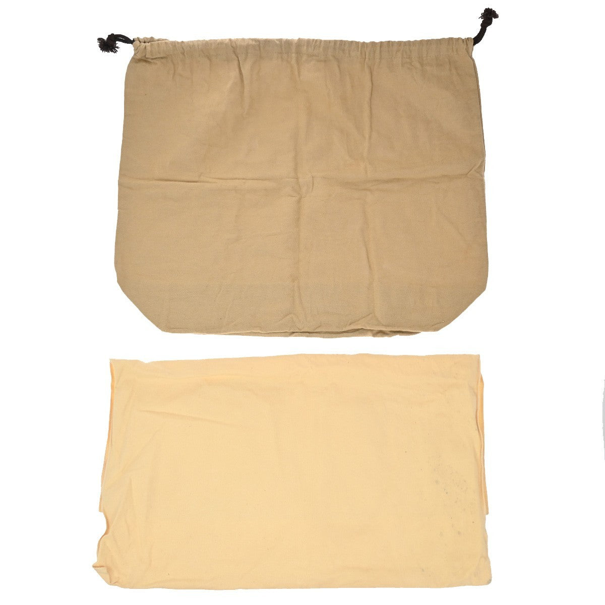 LOUIS VUITTON Logo 10 Set Dust Bag Drawstring Canvas Cotton Beige Brown 09KP189