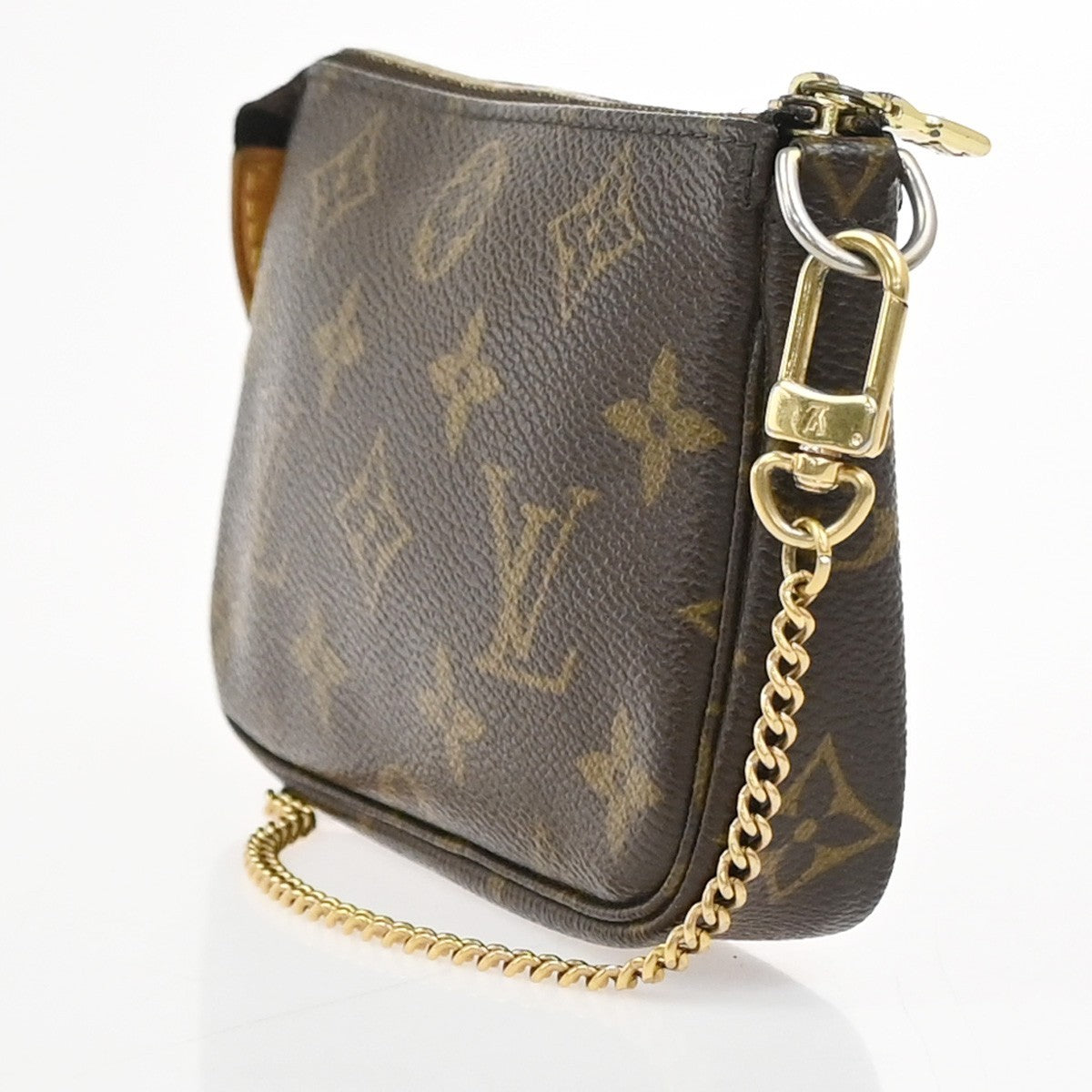 LOUIS VUITTON Mini Pochette Accessoires Hand Bag Monogram Leather M58009 77SA051