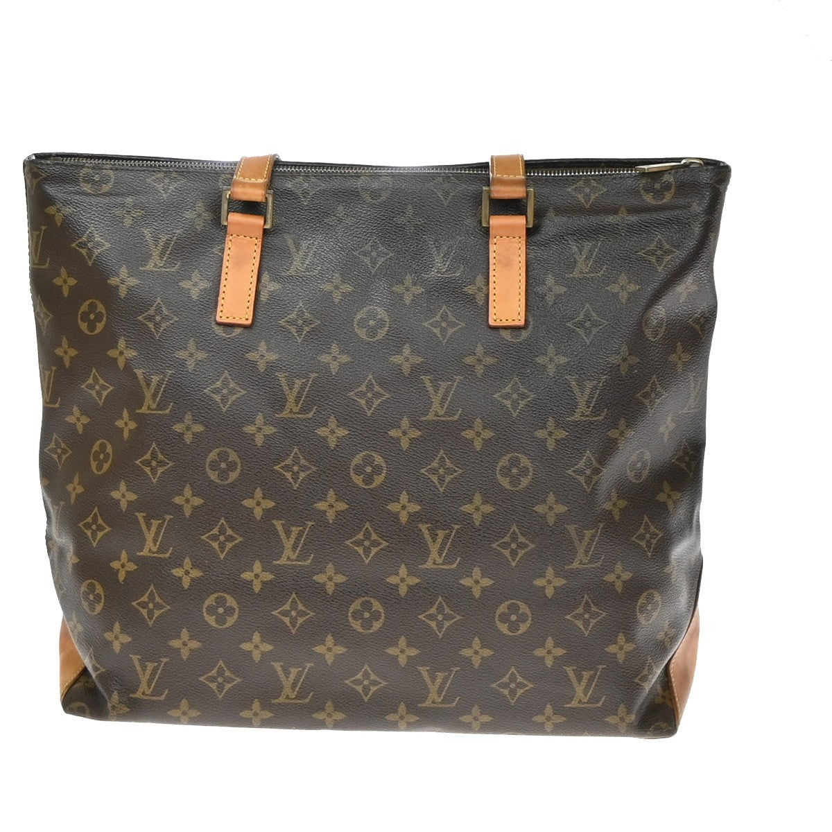LOUIS VUITTON Cabas Mezzo Shoulder Bag Monogram Leather Brown M51151 85YH949