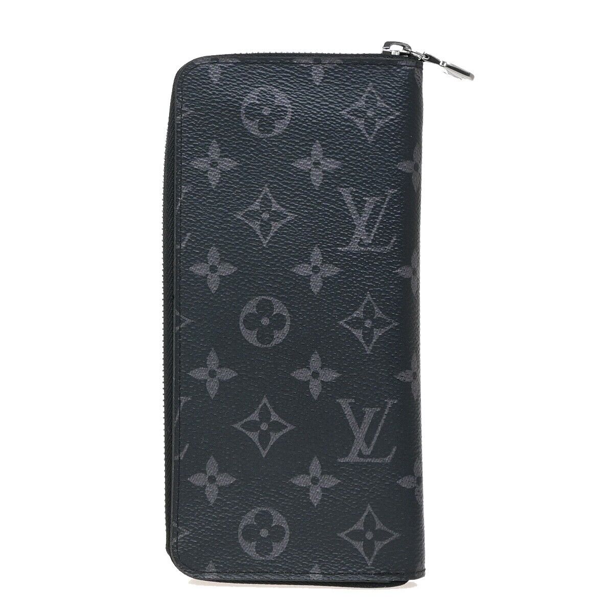 LOUIS VUITTON Zippy Wallet Vertical Monogram Eclipse Leather BK M62295 81FA615