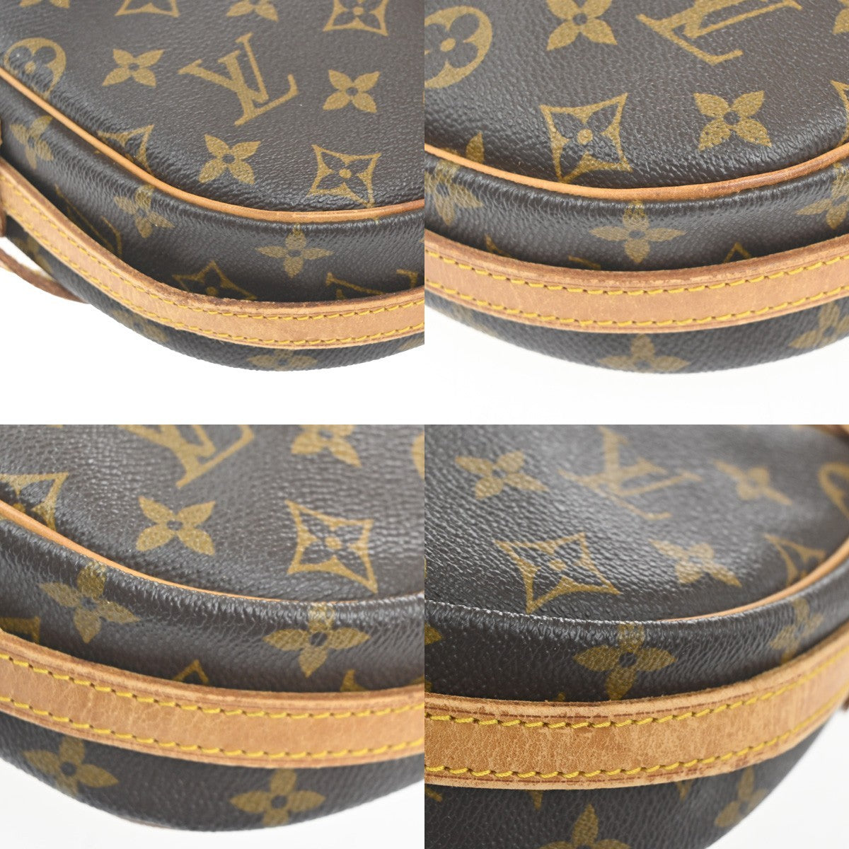 LOUIS VUITTON Jeune Fille MM Shoulder Bag Monogram Leather Brown M51226 64MA422