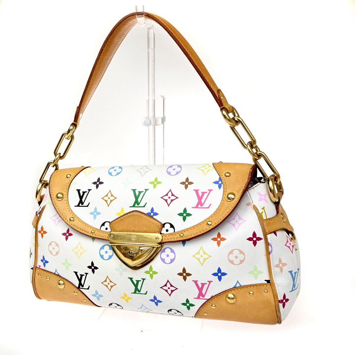 LOUIS VUITTON  Beverly GM Hand Bag Monogram Multi White GHW M40201 24CA612