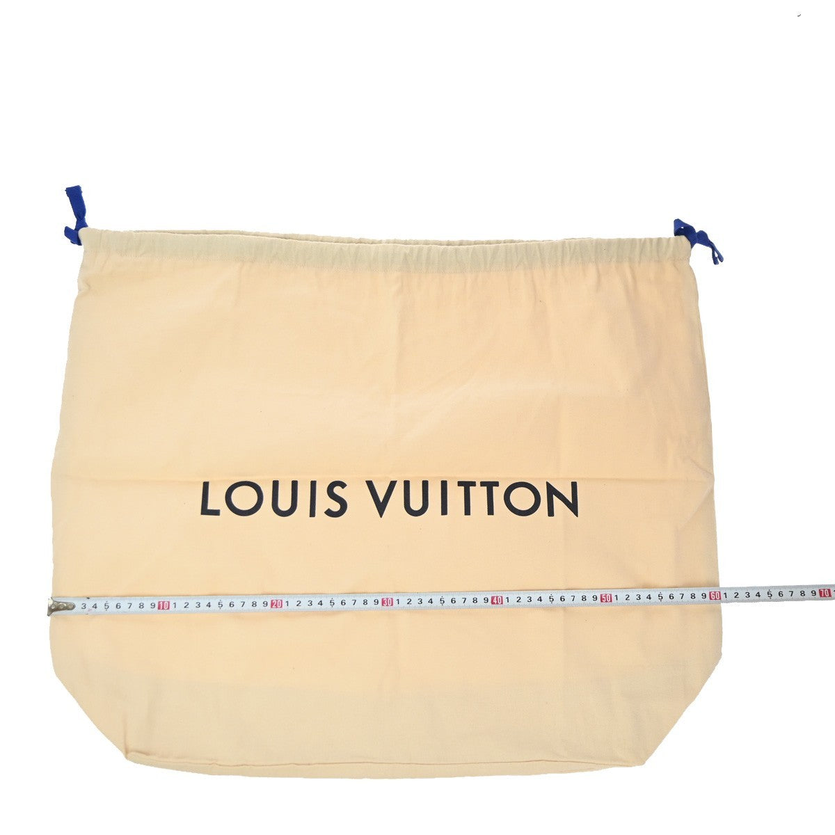 LOUIS VUITTON Logo 10 Set Dust Bag Drawstring Canvas Cotton Beige Brown 09KP567