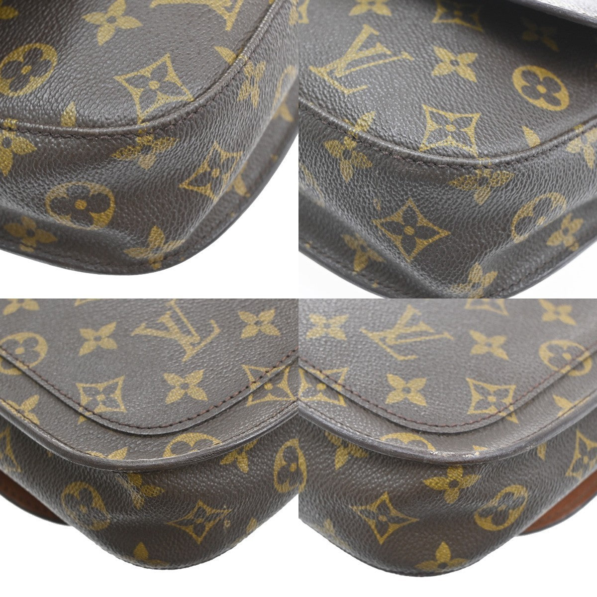 LOUIS VUITTON Saint Cloud MM Shoulder Bag Monogram Leather Brown M51243 69SA117