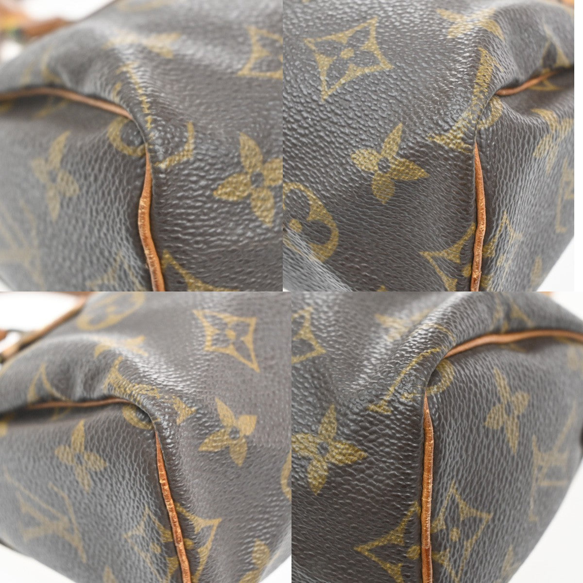 LOUIS VUITTON Mini Speedy Hand Bag Monogram Leather Brown M41534 82CA981