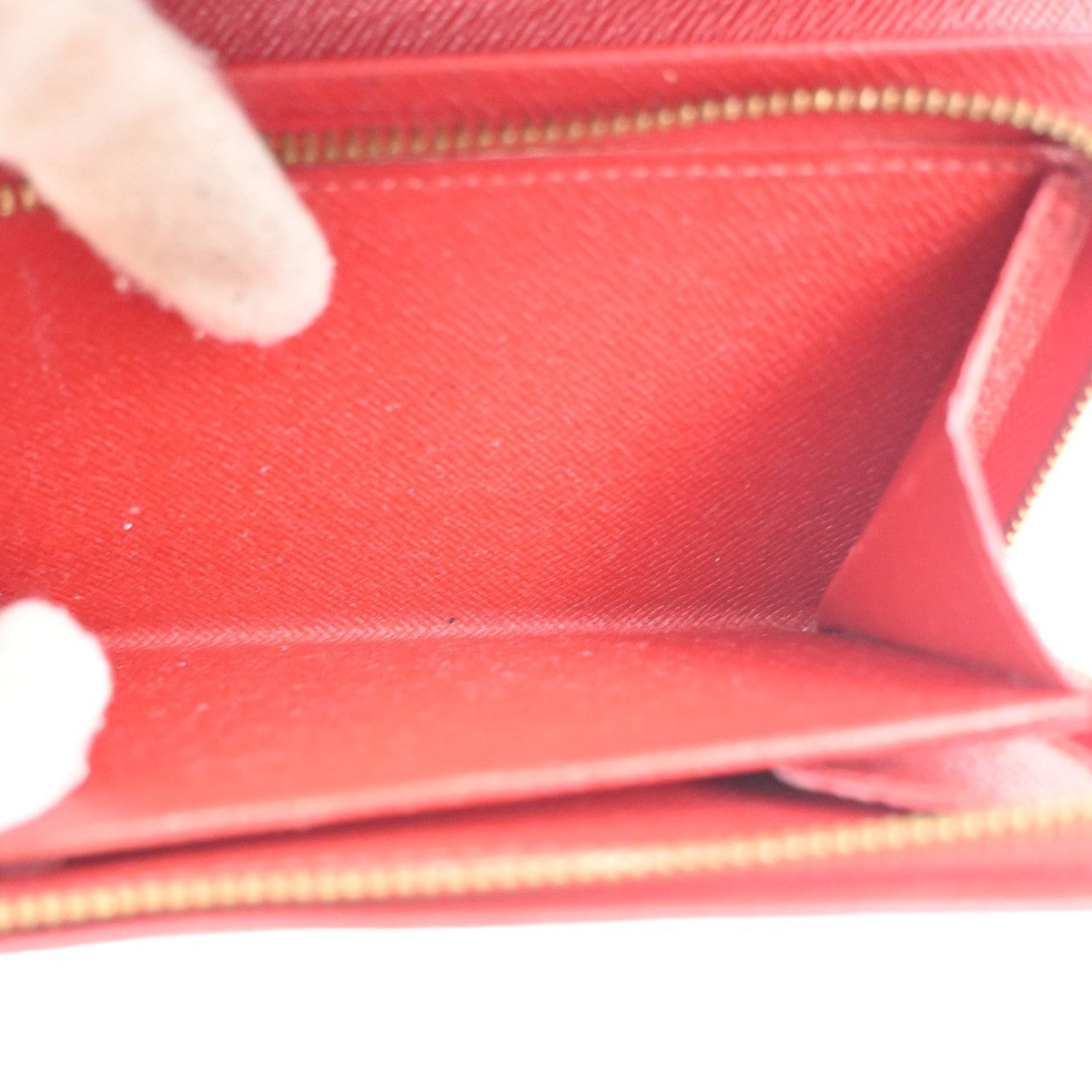 LOUIS VUITTON Porte Monnaie Billets Tresor Wallet Epi Leather Red M63507 07KC259