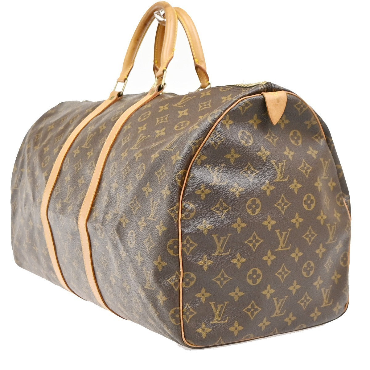 LOUIS VUITTON Keepall 55 Travel Hand Bag Monogram Leather Brown M41424 18PA033