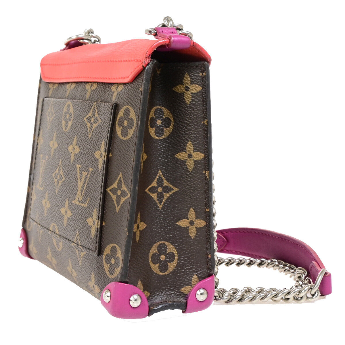 LOUIS VUITTON Pochette Mask PM Chain Shoulder Bag Monogram Leather BN RD 98YG341