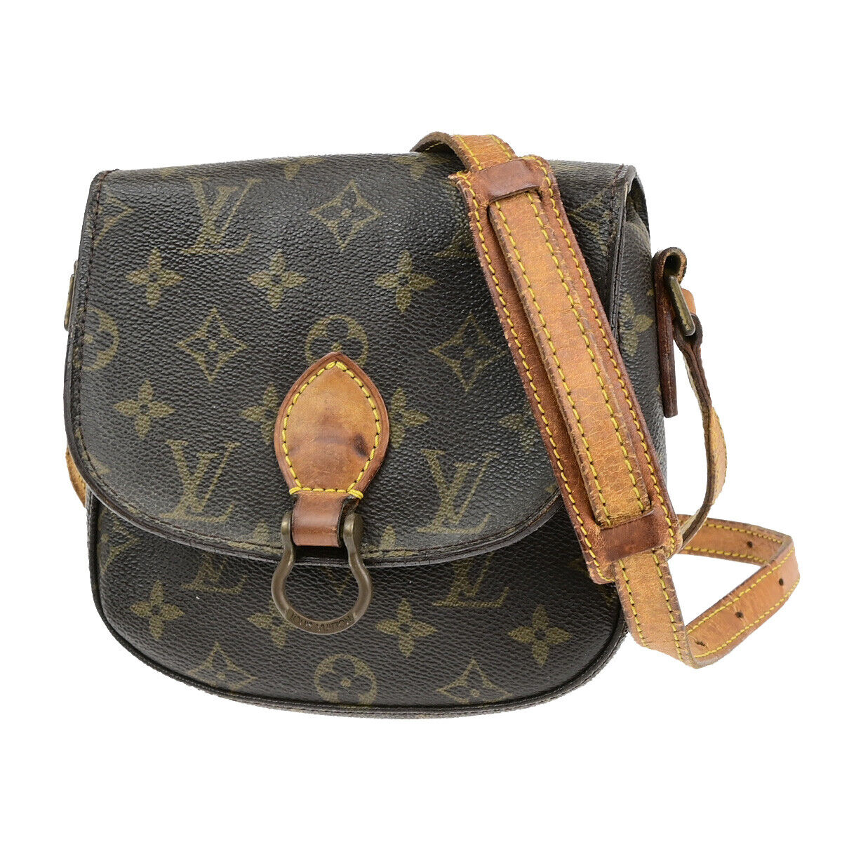 LOUIS VUITTON Mini Saint Cloud Shoulder Bag Monogram Leather BN M51244 04YG772