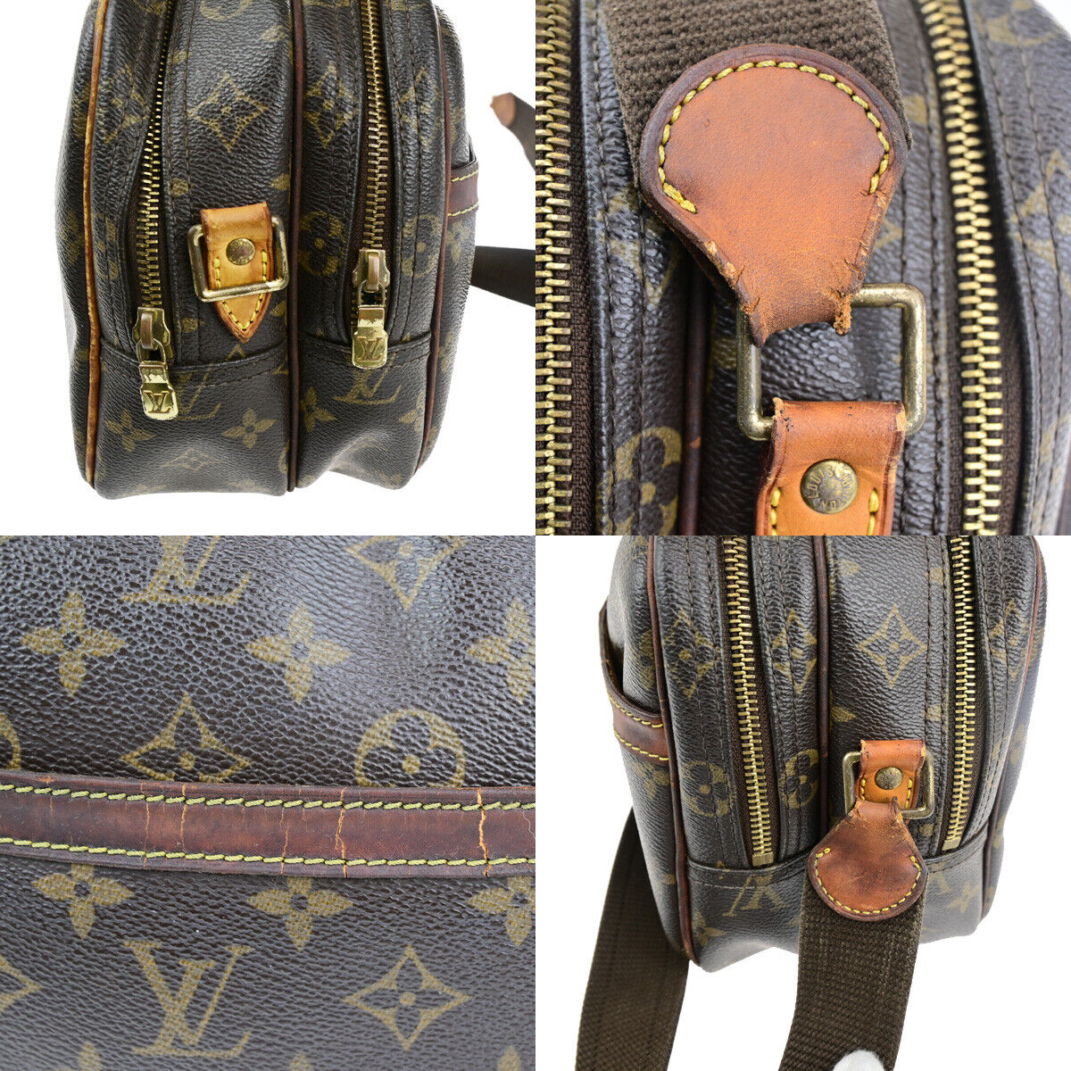 LOUIS VUITTON Reporter PM Crossbody Shoulder Bag Monogram Leather M45254 66YG514