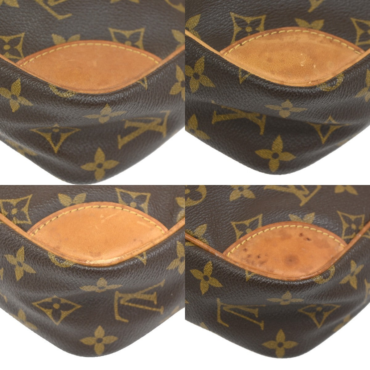 LOUIS VUITTON Compiegne 28 Clutch Bag Monogram Leather Brown GHW M51845 69CB013