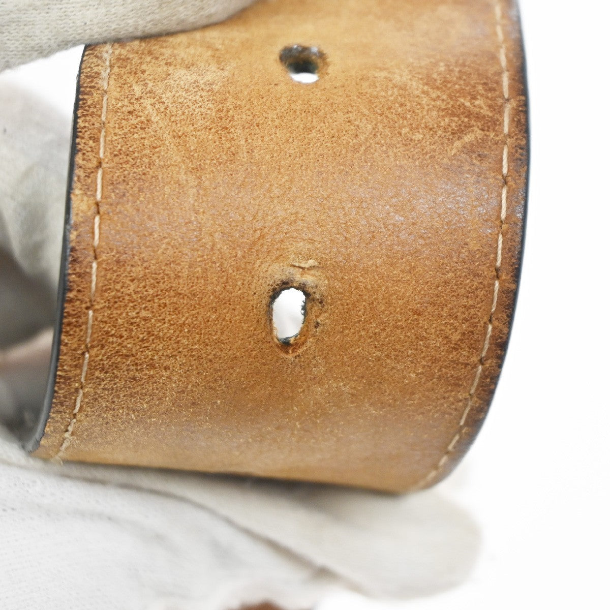 LOUIS VUITTON Ceinture Jeans Buckle Belt 80/32 Leather BK SR Spain M6812 63KC996
