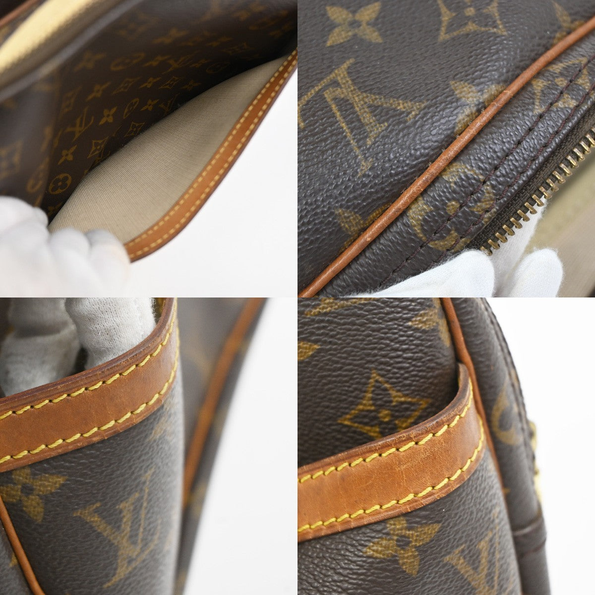 LOUIS VUITTON Reporter PM Crossbody Shoulder Bag Monogram Leather M45254 88YJ025