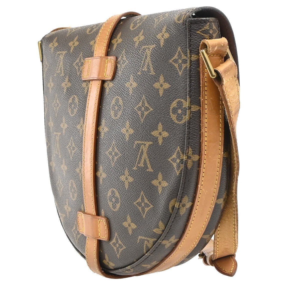 LOUIS VUITTON Chantilly GM Shoulder Bag Monogram Leather Brown M51232 34PA058