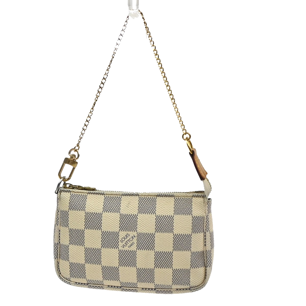 LOUIS VUITTON Mini Pochette Accessoires Hand Bag Damier Azur WE N58010 82YJ213