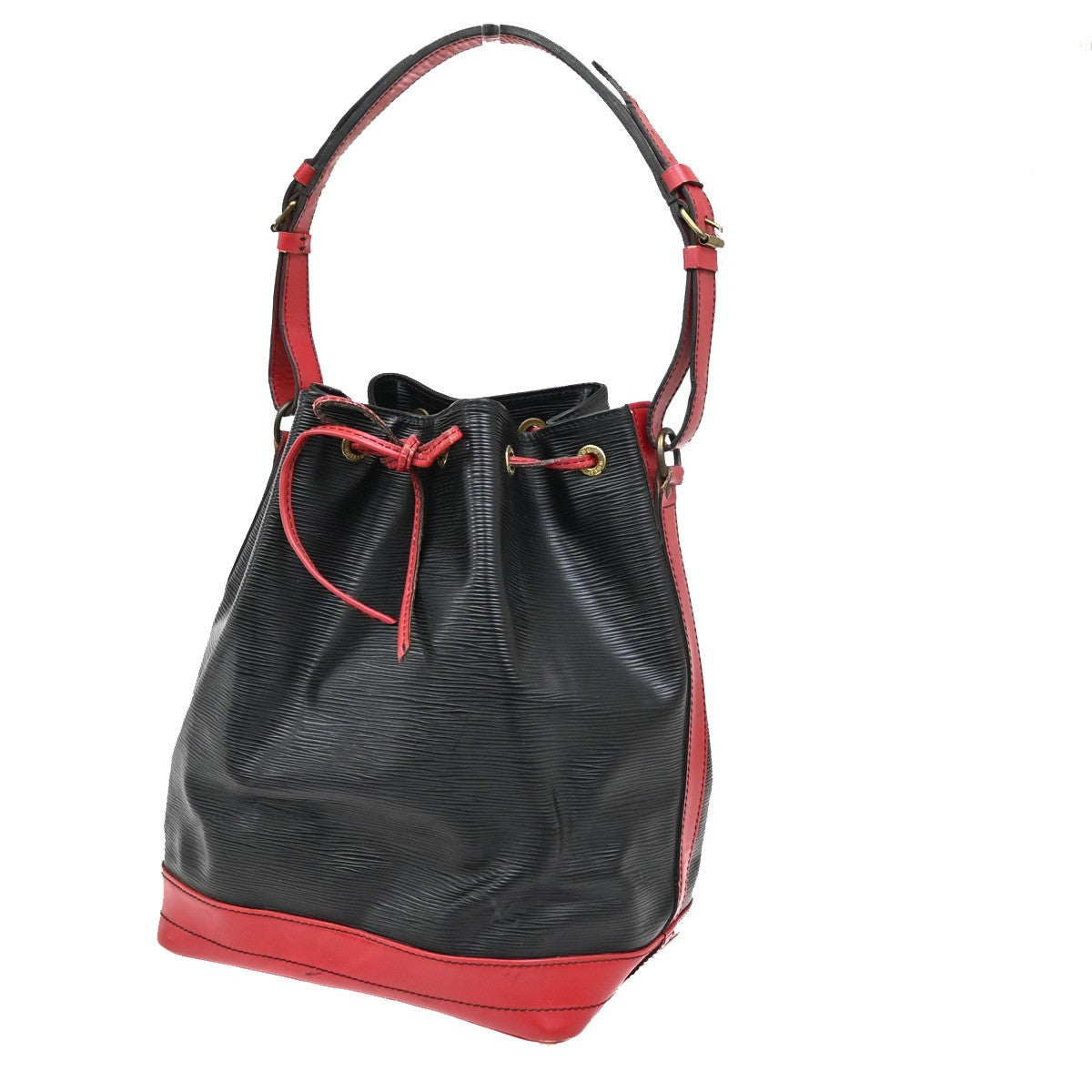 LOUIS VUITTON Noe GM Bicolor Shoulder Bag Epi Leather Black Red  M44017 32KB811