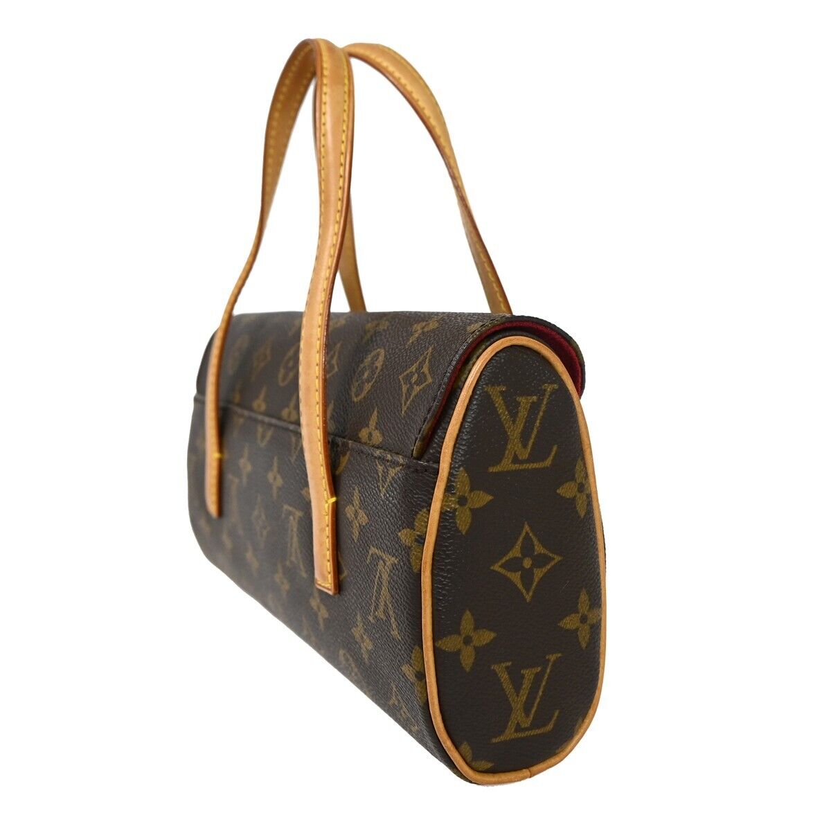 LOUIS VUITTON Sonatine Hand Bag Monogram Leather Brown France M51902 92GA890