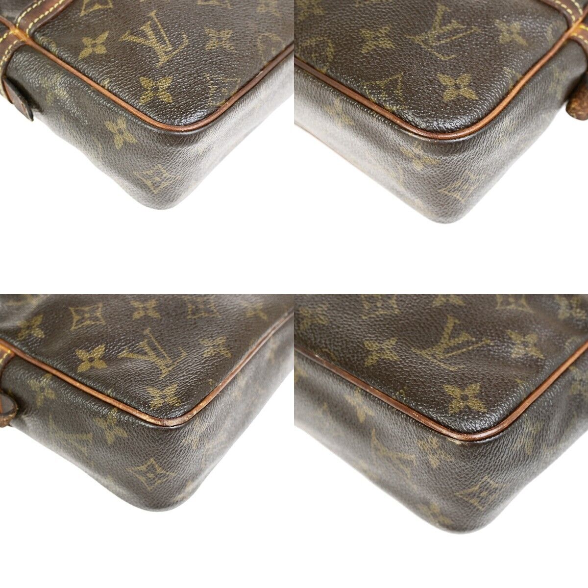 LOUIS VUITTON Compiegne 23 Clutch Hand Bag Monogram Leather Brown M51847 01FB194