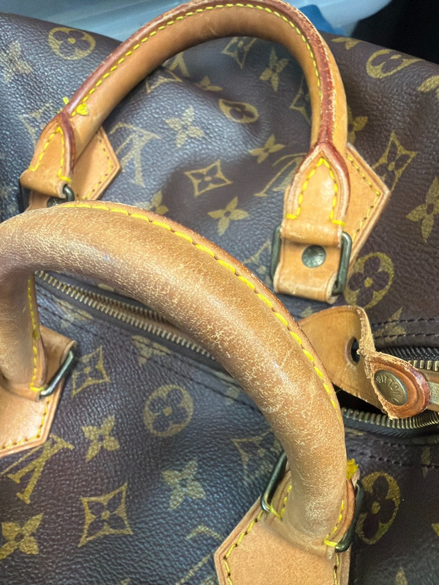 LOUIS VUITTON Speedy 30 Travel Hand Bag Monogram Leather Brown M41526 98YJ241