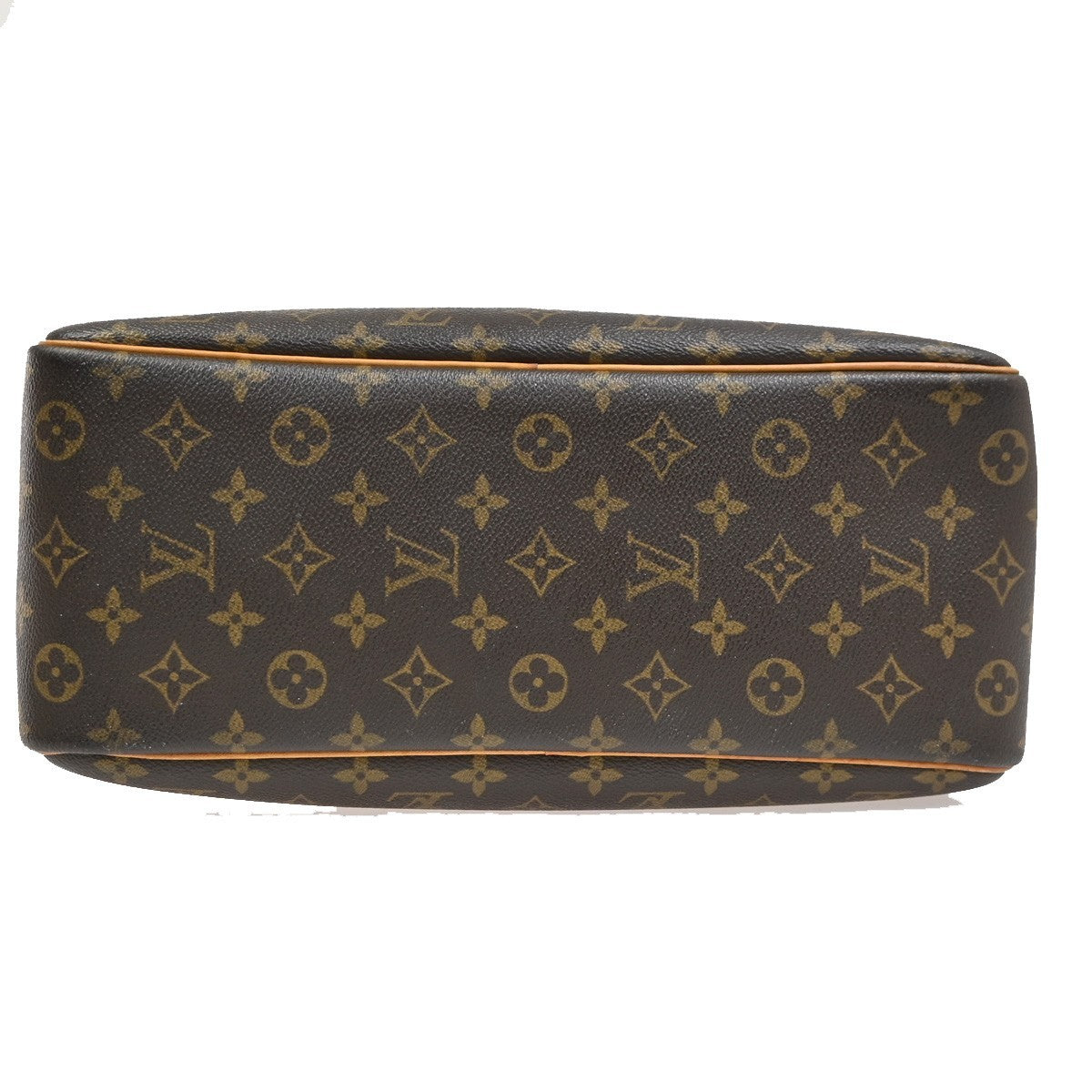 LOUIS VUITTON LV Logo Deauville Hand Bag Monogram Leather Brown M47270 83PA017