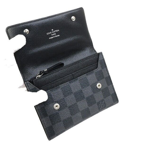 LOUIS VUITTON Compact Modulable Wallet Damier Graphite Black N63083 76KA442
