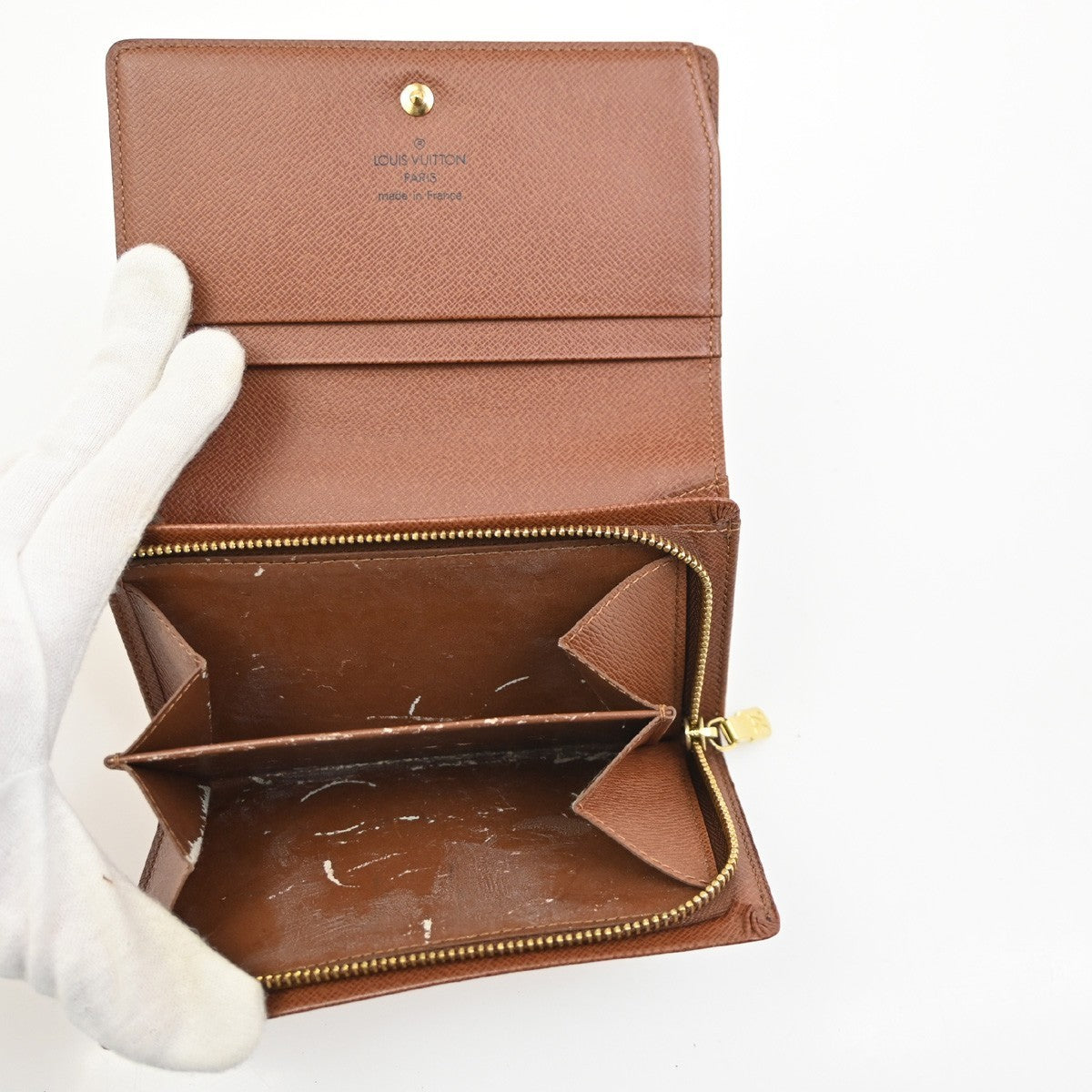 LOUIS VUITTON Porte Monnaie Billets Tresor Wallet Monogram Brown M61730 09KC301