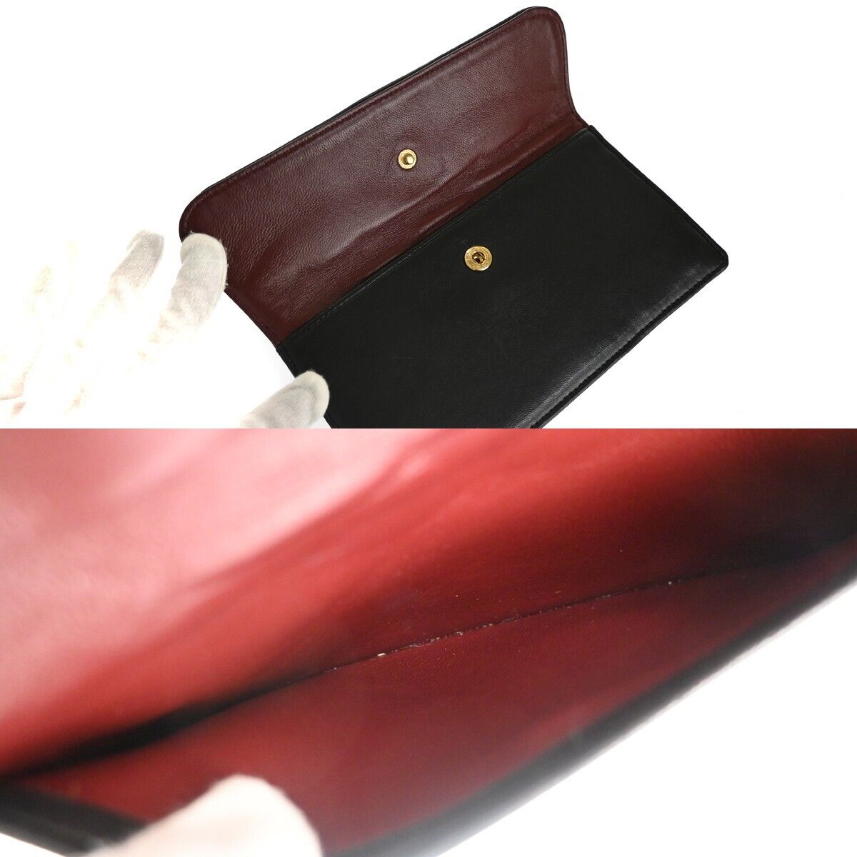 CHANEL CC Matelasse Chain Shoulder Bag Pouch Leather Black GHW Vintage 731RJ053