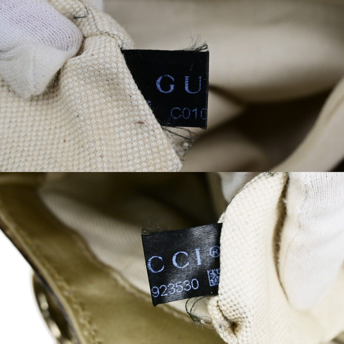 GUCCI Logo GG Pattern Sukey Shoulder Bag Canvas Leather Gold Brown GHW 80SJ570
