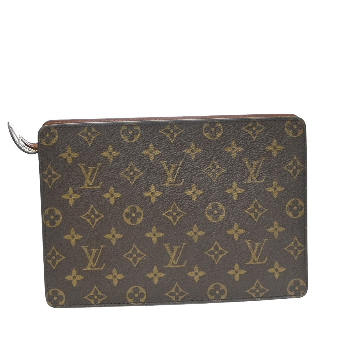 LOUIS VUITTON Pochette Homme Clutch Hand Bag Monogram Leather BN M51795 33SA152
