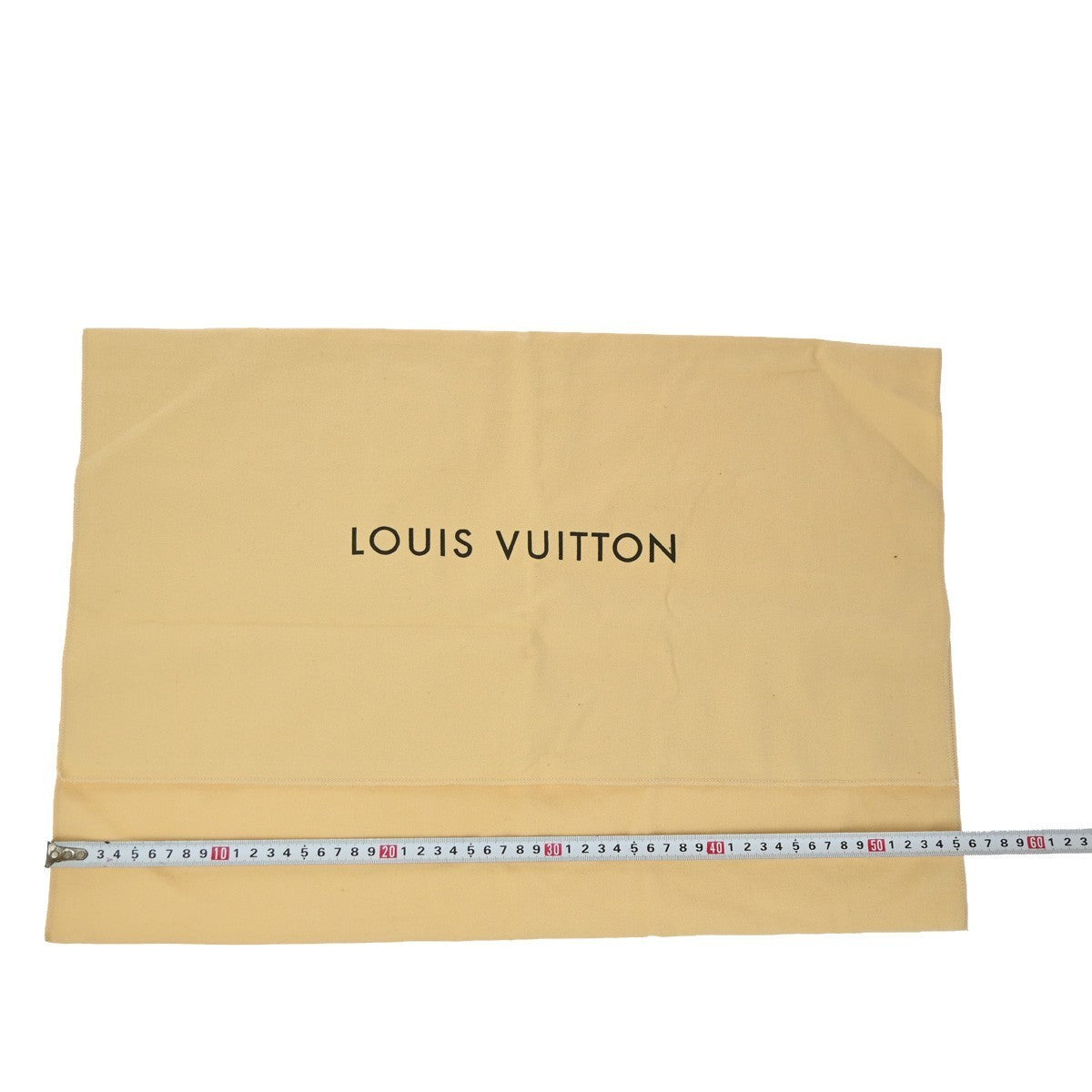 LOUIS VUITTON Logo 10 Set Dust Bag Drawstring Canvas Cotton Beige Brown 09KP308