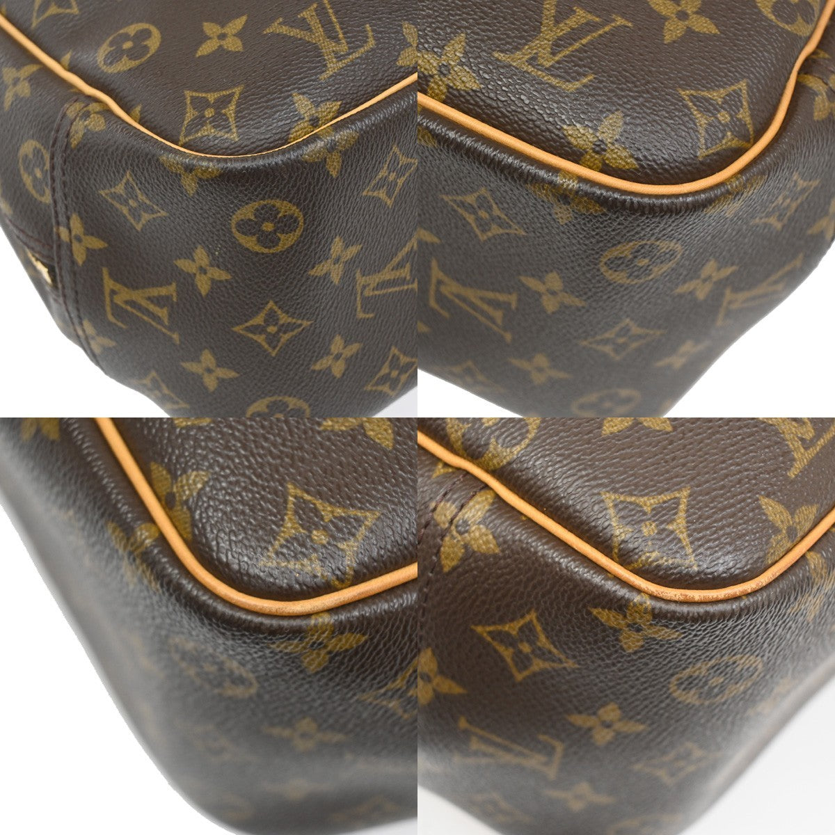 LOUIS VUITTON LV Logo Deauville Hand Bag Monogram Leather Brown M47270 75TA107