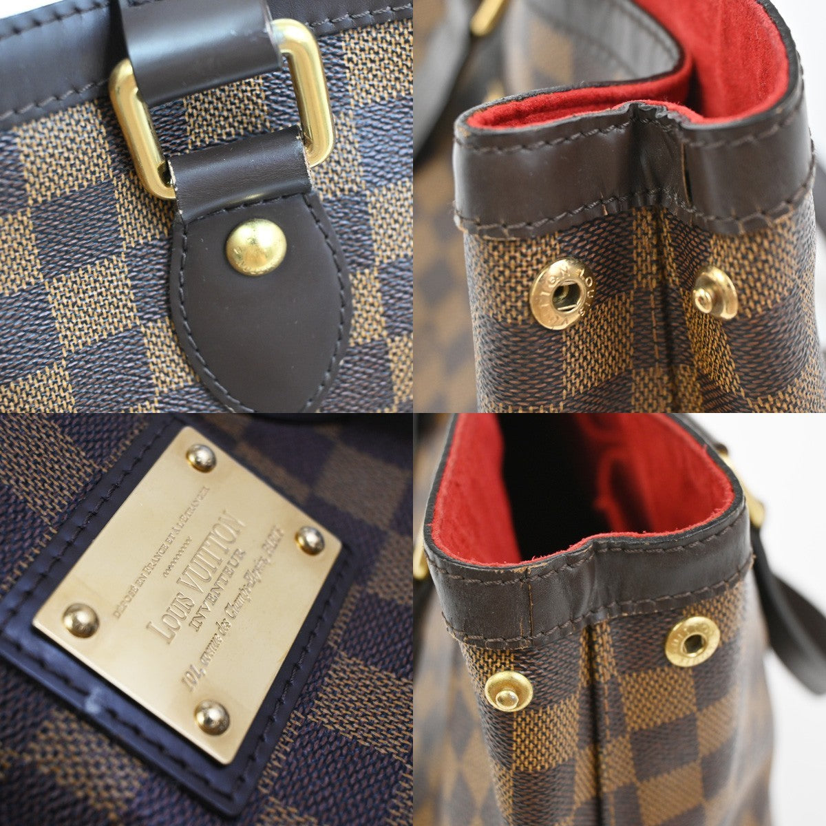 LOUIS VUITTON Hampstead PM Shoulder Bag Damier Ebene Leather BN N51205 75ZA295
