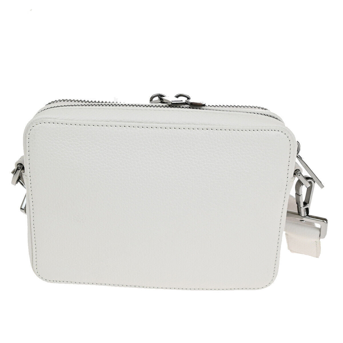 CHRISTIAN DIOR Logo Mini Shoulder Bag Leather White SHW Italy 22YG013