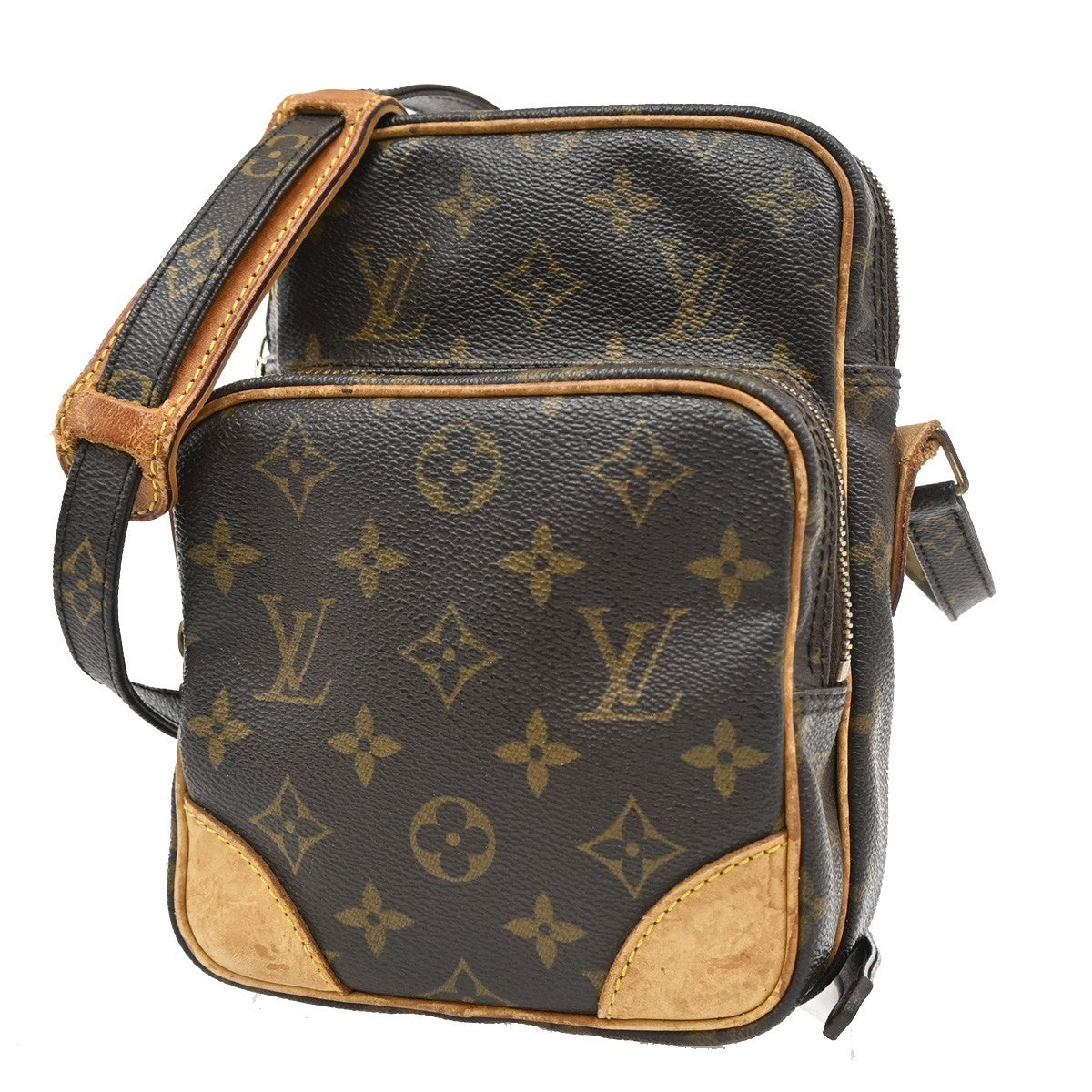 LOUIS VUITTON Amazon Shoulder Bag Monogram Leather Brown M45236 30TA041