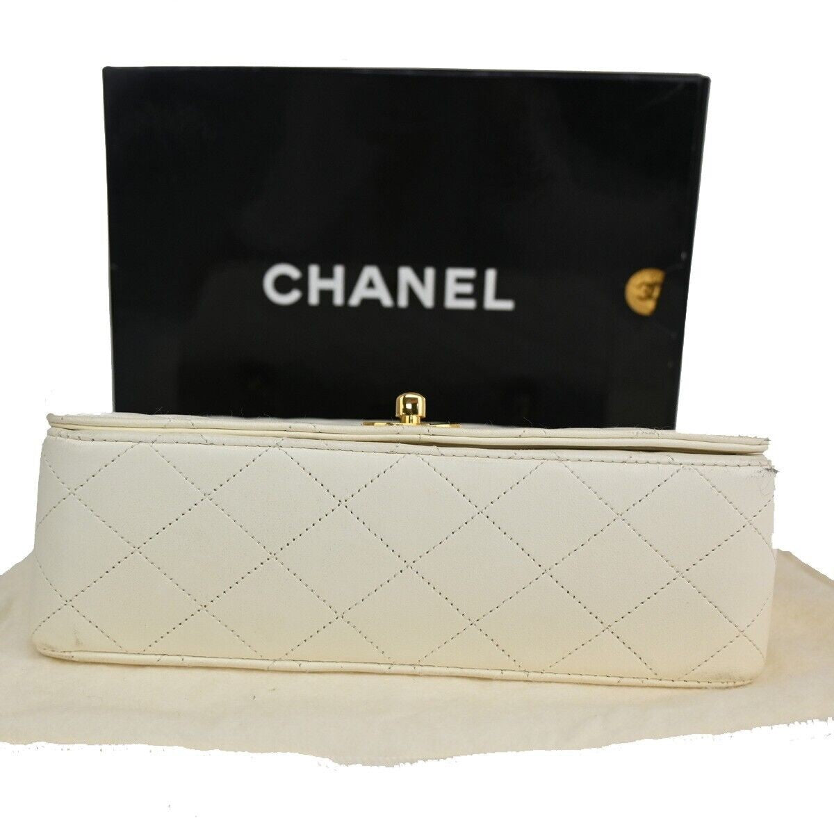 CHANEL CC Matelasse Full Flap Chain Shoulder Bag Leather WE GHW Vintage 617RJ464