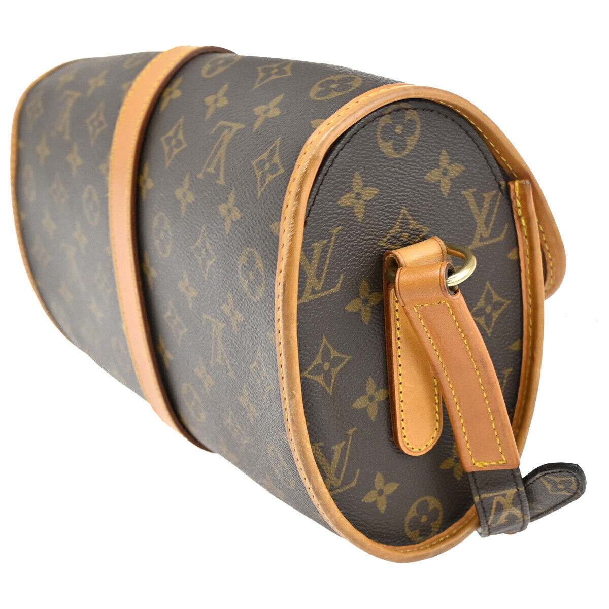 LOUIS VUITTON Logo Marne Shoulder Bag Monogram Leather Brown M51369 97RJ767