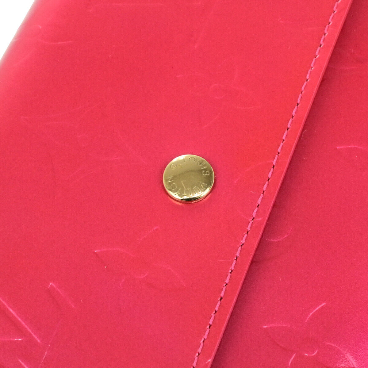 LOUIS VUITTON International Long Wallet Monogram Vernis Pink M91246 34YG764