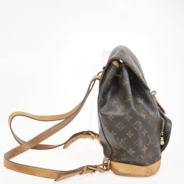LOUIS VUITTON Montsouris MM Backpack Bag Monogram Leather Brown M51136 72KC944